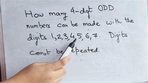 How many 3 digit odd numbers can be formed from the digits .